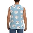 thumbnail image 4 of Balery Cartoon Sushi Men's Sleeveless Muscle Shirts Workout Tank Top, Moisture Wicking, Odor Protection-Small, 4 of 8