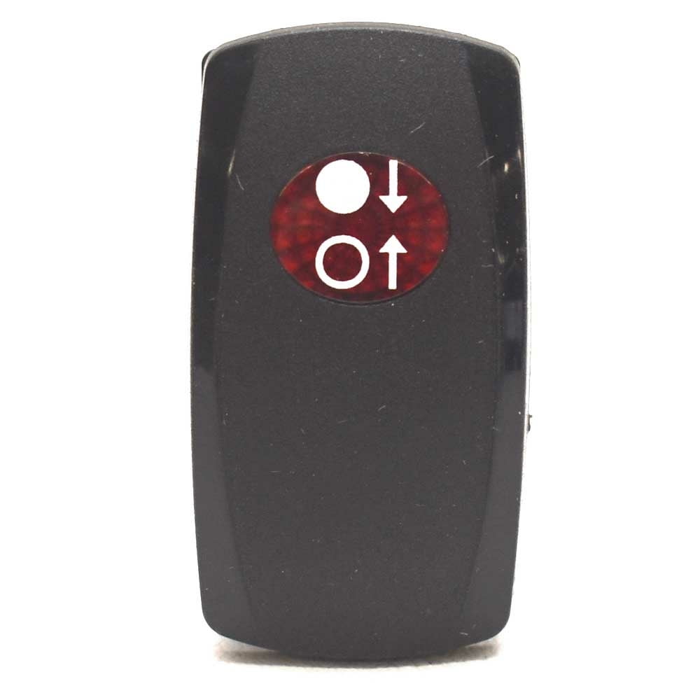 Carling Momentary on-off-on Contura V Boat Rocker Switch | 5 Spade