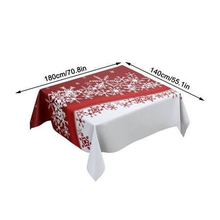 

PUIYRBS Christmas Tablecloth Cotton and Linen Dust-Proof Antifouling Christmas Tablecloth Used for Harvesting Holidays Autumn and Christmas Dinner