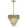 thumbnail image 2 of 4-Light 16" Glam Tierd Chandelier With Crystal Accents, 2 of 14