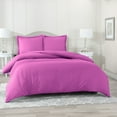 thumbnail image 2 of Hearth & Harbor 3-Piece Orchid Purple Duvet Cover Set, California King, 2 of 5