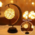thumbnail image 3 of Wovilon Led Decorative Light Star Moon Light Handmade Wrought Iron Night Light, 3 of 4