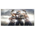 thumbnail image 2 of American Footballer in Action - Sport Canvas Art Print, 2 of 3