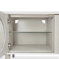 thumbnail image 5 of Michael Amini Eclipse Poplar Wood & Glass Media Cabinet in Moonlight Gray, 5 of 9