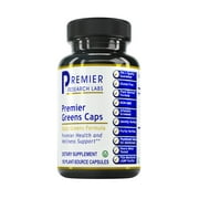 Premier Research Labs Greens Caps - Supports Optimal Health & Alkalinity of the Body - Features Gluten Free Organic Greens Formula with Kale, Chlorella, Alfalfa & More - 150 Plant-Source Capsules