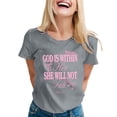 thumbnail image 1 of VJATTWR Hauts à Manches Courtes pour Femmes T-Shirt Décontracté Imprimé Col Rond Manches Courtes TG, 1 of 3
