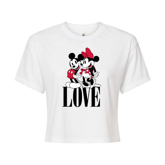 Disney - Mickey Minnie Love - Cropped Tee