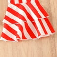 thumbnail image 5 of Coerni Toddler Baby Girl Strap Sleeveless Romper 4th of July Stripe Jumpsuit Bodysuit Shorts Overalls Summer Outfits, 5 of 8