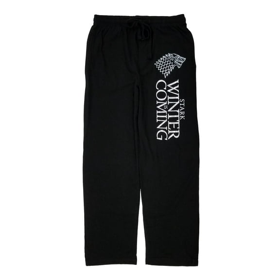 Game Of Thrones Mens Black Winter Is Coming Sleep Pants Pajama Bottoms L