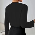 thumbnail image 4 of Women’s Elegant Open Front Long Sleeve Bolero Shrug Jacket – Lightweight Jacket for Dressy and Casual Outfits, 4 of 5
