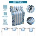 thumbnail image 6 of Coastal Seashell Table Runner 90 Inches, Summer Ocean Starfish Conch Blue Stripes Bed Runner Dresser Scarves Tabletop for Indoor Outdoor Parties/Ceremony/Banquet, 13" x 90", 6 of 9