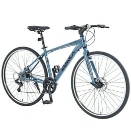 700C Hybrid Road Bike, 16-Speed Aluminum Commuter Bicycle with