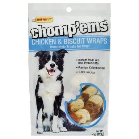 UPC: 0076158081857 | RUFFIN IT Chomp ems 8185 Chicken and Biscuit Wrap Peanut Butter Flavor 4 oz