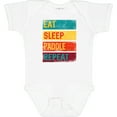 thumbnail image 3 of Inktastic Stand Up Paddle Boarding Eat Sleep Paddle Repeat Boys or Girls Baby Bodysuit, 3 of 5