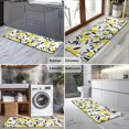thumbnail image 2 of Yellow Lemon Fruit Leaves White Pattern Kitchen Rug Mat,Kitchen Runner Rugs Non Skid Washable,Decorative Kitchen Floor Mats for Kitchen,Sink,Laundry,17"X47", 2 of 5