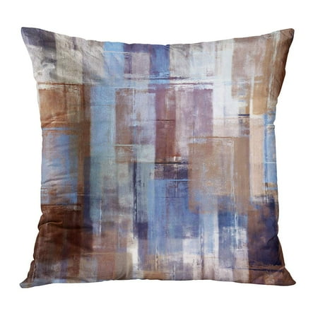 Painting A Concrete Patio ECCOT Colorful Abstraction Abstract Painting Colored Yellow Artistic Brush Color Concrete Creative Pillowcase Pillow Cover Cushion Case 18x18 inch ()