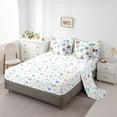 thumbnail image 5 of Castle Fairy Girls Cartoon Ocean Mermaid Bedding Comforter Set 7pcs,Cute Marine Princess Queen Bedding Sets Super Cozy,Sea Theme Queen Sheet Sets,Lightweight Room Decor,Reversible, 5 of 8