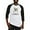 Black/White, variant on - Cute English Bulldog Baseball Jersey - Cotton Baseball Jersey, 3/4 Raglan Sleeve Shirt