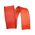 thumbnail image 1 of Reliant Ribbon 92573W-049-40K Everyday Linen Value Wired Edge Ribbon - Rust - 2.5 in. x 50 yards, 1 of 1