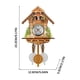 thumbnail image 5 of Wmhnj Reloj de pared de cuco retro con alarma y campanilla. Mecanismo de madera artesanal. Funciona con pilas. Ideal para la decoracin del saln., 5 of 8