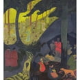 thumbnail image 2 of Paul Sérusier 20x22 Black Ornate Framed Double Matted Museum Art Print Titled: Celtic Tale (1894), 2 of 5