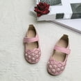 thumbnail image 2 of Zanarzt Girls Dress Shoes Flats Dress Shoes for Girls Bow Flower Girl Mary Jane Flats Little Girl Dress Shoes for Wedding Party Birthday Pink,US 12, 2 of 5