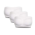 thumbnail image 2 of Double Women Plus Size Strapless Bra Bandeau Tube Removable Padded Top Stretchy, 2 of 5