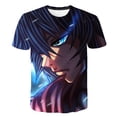 thumbnail image 1 of Camisetas de manga corta de Demon Slayer para niños y niñas, camisetas casuales de dibujos animados, camisetas con estampado 3D para niños, camisetas de moda con cuello redondo 4T Gao Jinjia LED, 1 of 2