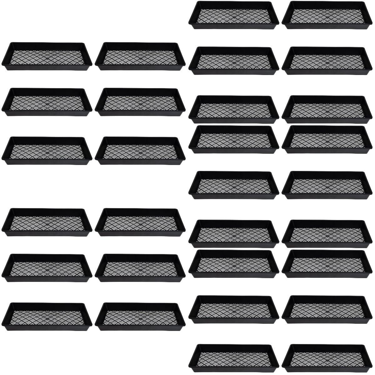 EXHUMKY Black Plant Germination Tray for Seed Starting and Gardening with Craftsmanship