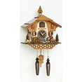 thumbnail image 3 of Quartz Cuckoo Clock Black forest house with music, moving wanderer and mill-wheel TU 4216 QM, 3 of 3