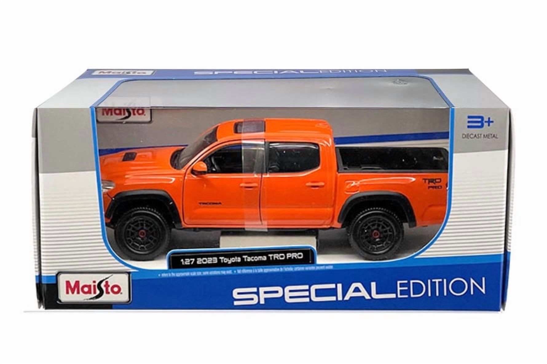 2023 Toyota Tacoma TRD PRO Pickup Truck, Orange - Maisto 32910OR - 1/27 Scale Diecast Model Car