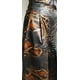 thumbnail image 3 of Pantalón corte ancho tiro alto y textura serpiente bronce Animal print extra grande, 3 of 3