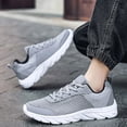 thumbnail image 6 of NOKIO Men's Running Shoes Non-S𝗅ip Walking Sneakers Lightweight Wide Width Workout Shoes 𝖫a𝖼e Up Casual Sports Shoes Breathable Mesh Outdoor Athlet𝗂c Shoes for Back to College, 6 of 8