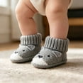 thumbnail image 2 of OOOUM Baby Booties Newborn Cozy Knit First Walkers Cat Face Soft Sole Infant Shoes,CN:One Size, 2 of 9