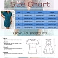 thumbnail image 3 of Womens Summer Casual Dresses Solid Color V Neck Short Sleeve Button Down Mini Shirt Dress Workwear, 3 of 9