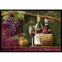 Carolines Treasures Wine Chateau Roma Indoor & Outdoor Mat- 24 x 36 in.