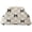 White, variant on Woven Clutch Purse for Women Striped Summer Dumpling Bag, Colorful Crochet Evening Handbag, Ruched Cloud Style Beach Vacation Clutch for Party Casual Use 12x7.4 Inch