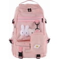 thumbnail image 1 of Aesthetic Backpack for Shcool backpack for Girls Book Bags for Women Aesthetic Backpacks for Girls (Pink), 1 of 4