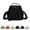 Black, variant on Women's Solid Color Shoulder Bag Crossbody Bags Soft Top Handle Handbag (Green One Size)