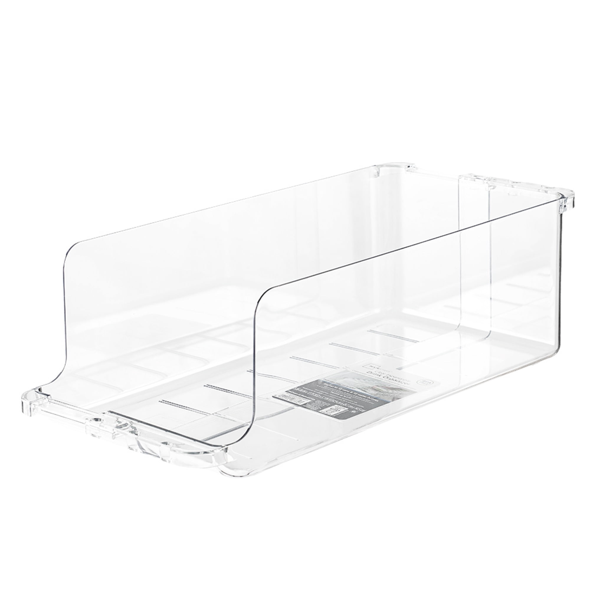 Mainstays Clear Expandable Drink Fridge Organizer, Made for Kitchen Organization and Drink Storage, Soda and Can Fridge Storage