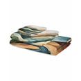 thumbnail image 2 of Colorful Abstract Art Towel Set of 3, Soft Microfiber Bath Towels, Hand Towel, Washcloths, Mountain Modern Watercolor Quick-Dry Absorbent Towels for Bathroom Kitchen Hotel Beach Gym Spa, 2 of 7