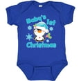 thumbnail image 3 of Inktastic Baby's 1st Christmas with Cute Penguin and Snowflakes Boys or Girls Baby Bodysuit, 3 of 5