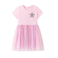 thumbnail image 2 of Bellafa Toddler Girls Tutu Dresses Ruffle Short Sleeve Summer Dress Prinecess Unicorn Birthday Party Tulle Dress 2-7Y, 2 of 8