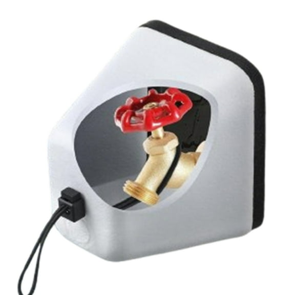 Bxaolu Outdoor Foam Faucet Covers for Winter, Large Size 6" L x 5" W x 5" H Freeze Protection Foam Spigot Protector (1 Pack) for Outside Water Spigot Insulation