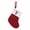 Red, variant on Red Christmas Stockings with Initial, 7 Inches Embroidered Monogram Plush Knitted Stockings, Small Personalized red and White Christmas Stocking for Christmas Decoration Ornaments (C)