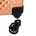 thumbnail image 6 of 4 in 1 Rolling Makeup Train Case, Professional Aluminum Makeup Travel Organizer Cosmetic Case, Cosmetology Caboodle Case on 360° Wheels, Beauty Storage Luggage Lockable(Rose Gold), 6 of 17