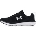 thumbnail image 1 of Under Armour Chaussure de Course Charged Assert 9 pour Hommes, Noir/blanc, 7.5 US, 1 of 3