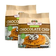 War Eagle Mill Chocolate Chip Buttermilk Pancake & Waffle Mix, Organic, 22 oz. Bag (Pack of 2)