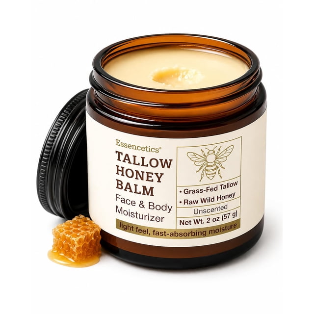 Essencetics Bálsamo de sebo de res y miel para rostro y cuerpo 57 g
