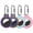 4 Pack D, variant on YUNOVA 4 Pack Waterproof AirTag Case with Carabiner, Rotating Lock Full Protection AirTag Holder, Compatible with Apple AirTag for Keys Luggage Pet